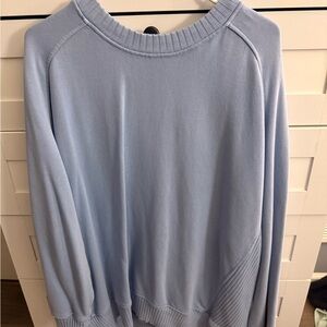 Aerie Soft Blue Crew Neck Sweater